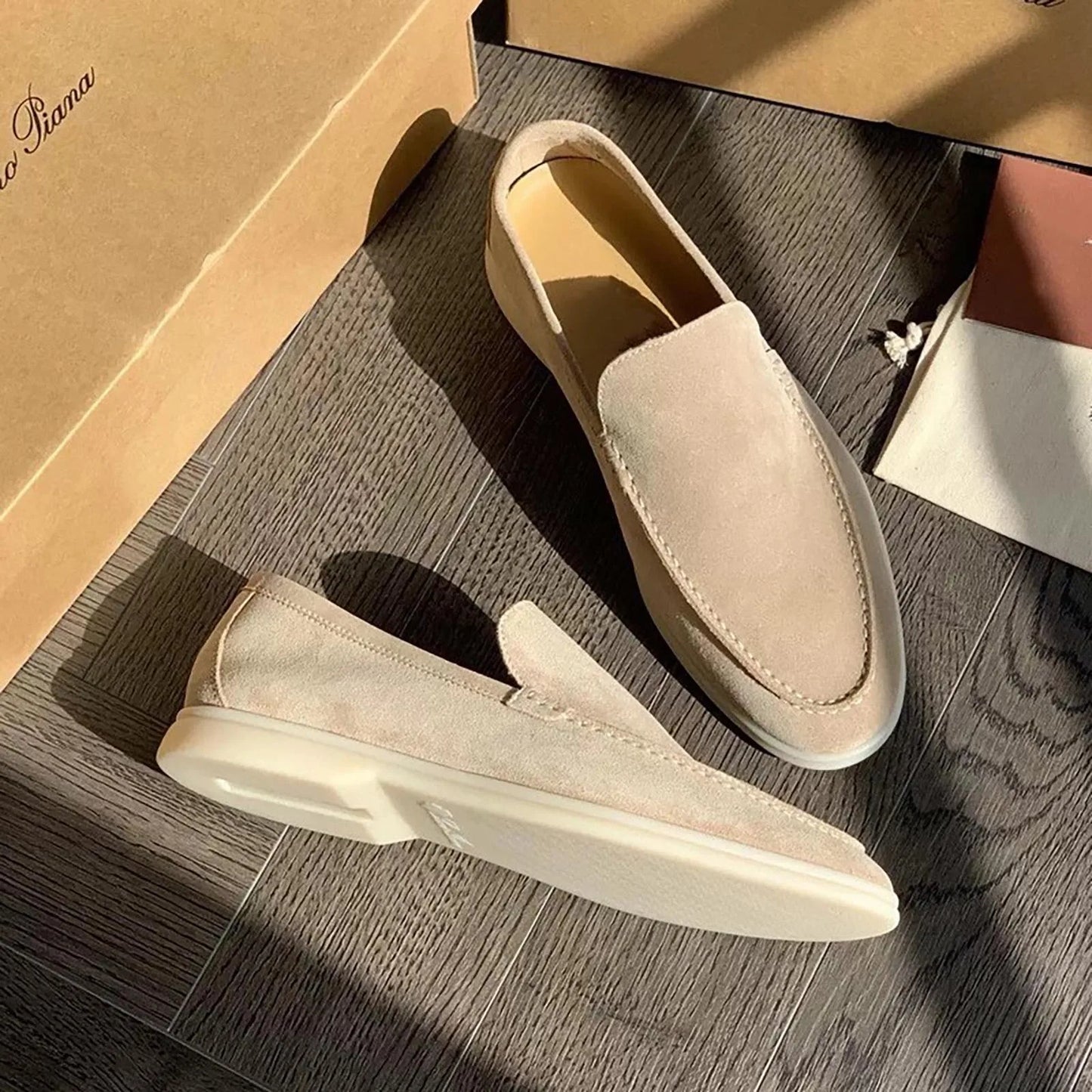 Napoli Suede Moc Toe Loafers