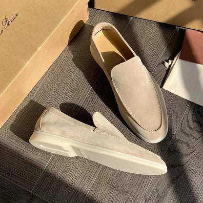Napoli Suede Moc Toe Loafers