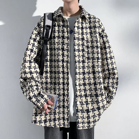 Arlo Houndstooth Overshirt Jacket