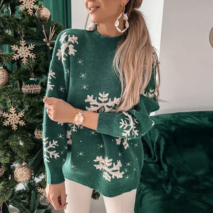 Christmas Luna O Neck Knit Sweater