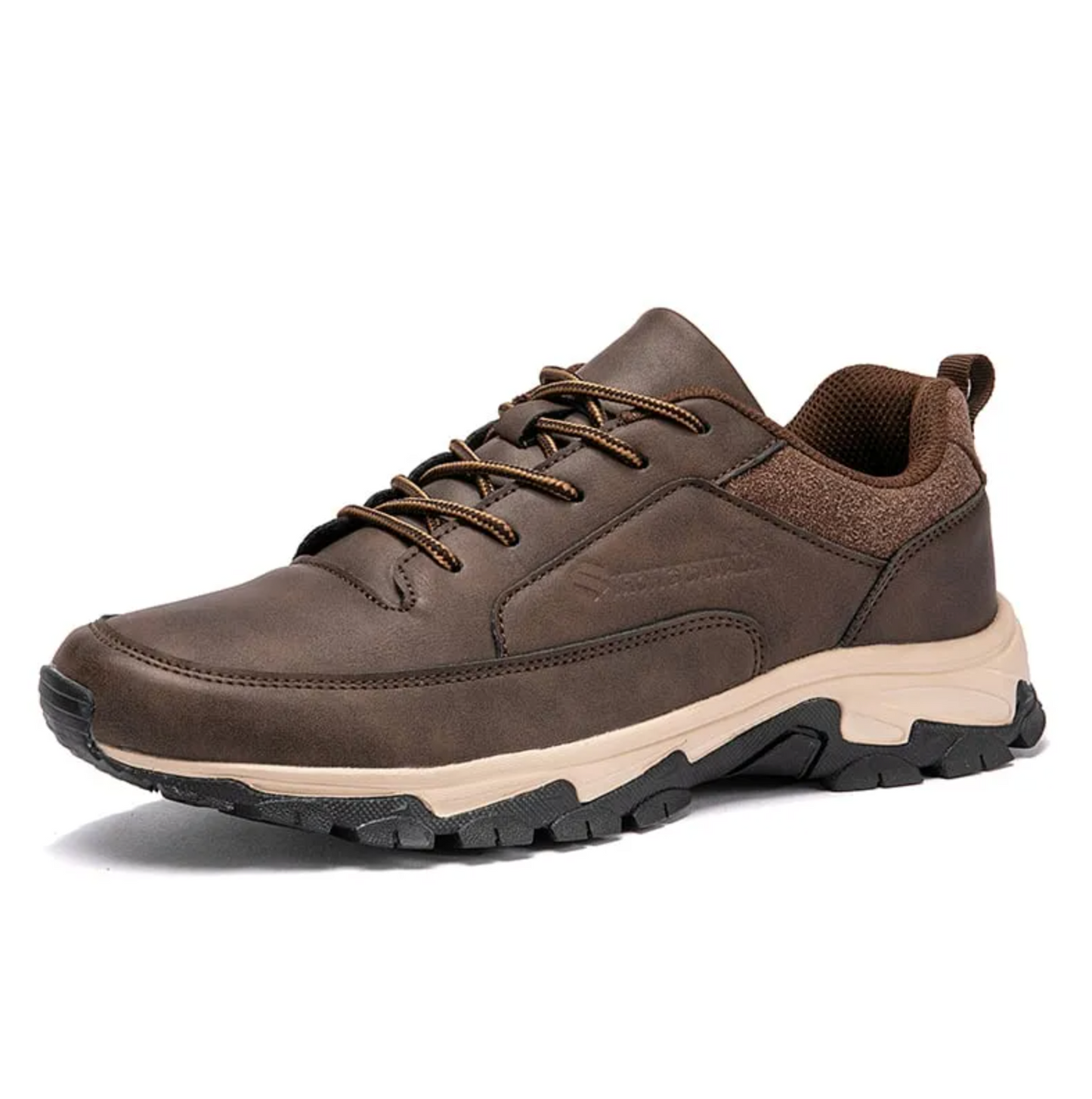 MEN'S COMFORTABLE GENUINE LEATHER SNEAKERS WITH ARCH SUPPORT AND SHOCK ABSORPTION