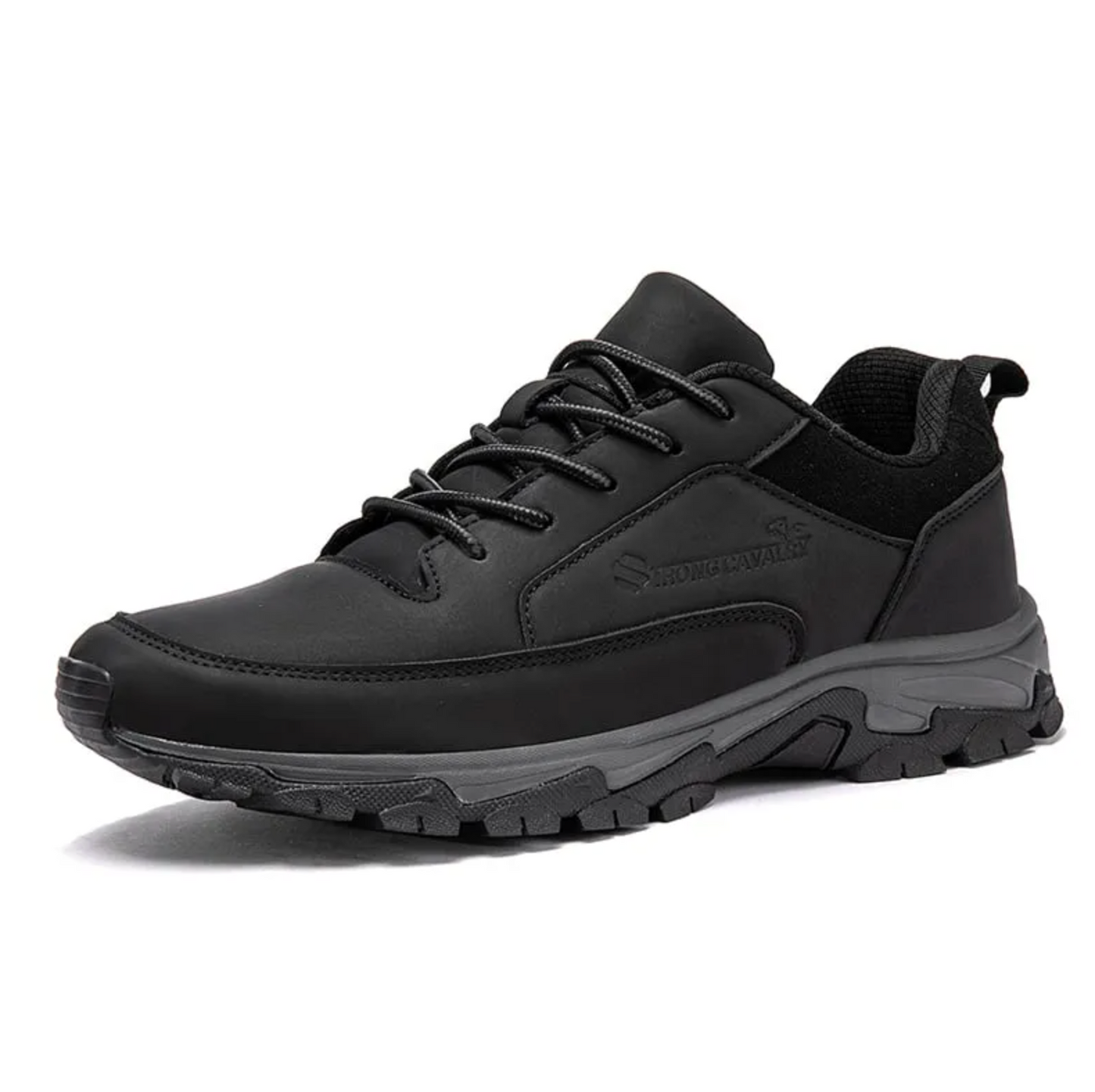 MEN'S COMFORTABLE GENUINE LEATHER SNEAKERS WITH ARCH SUPPORT AND SHOCK ABSORPTION