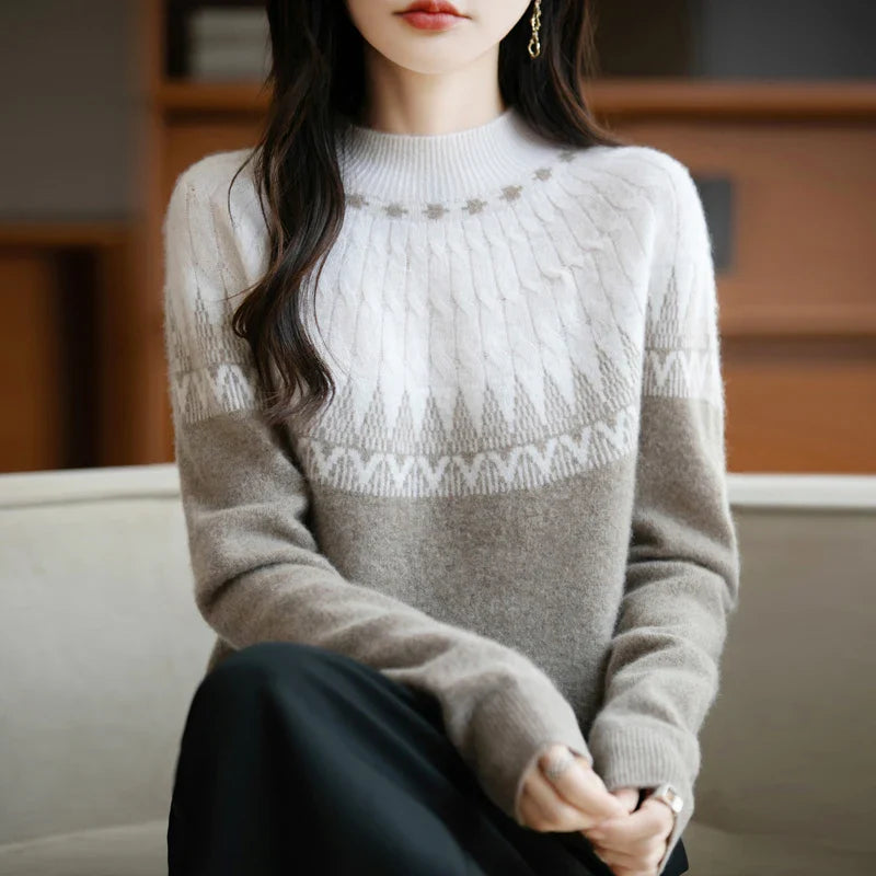 Aurelia High Neck Wool Sweater