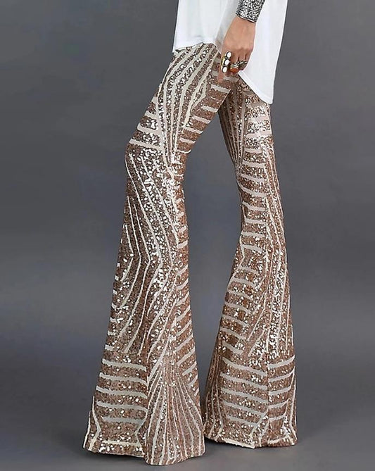 Amara Sequin Flare Pants - Members VIP