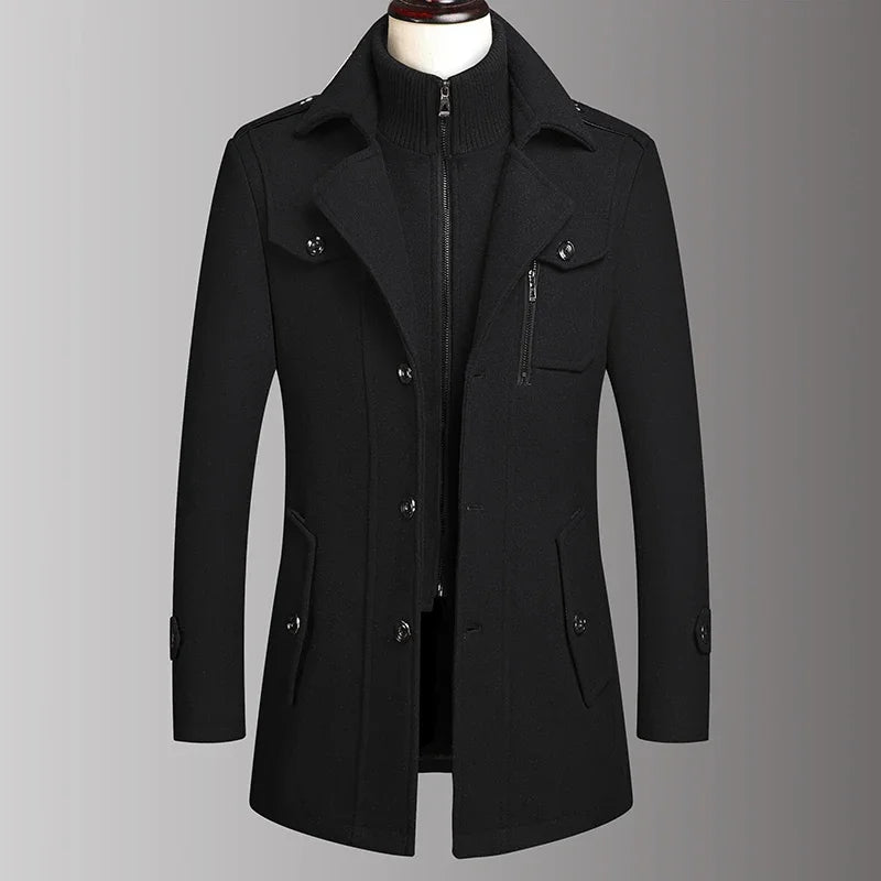 Verona Double Collar Wool Coat