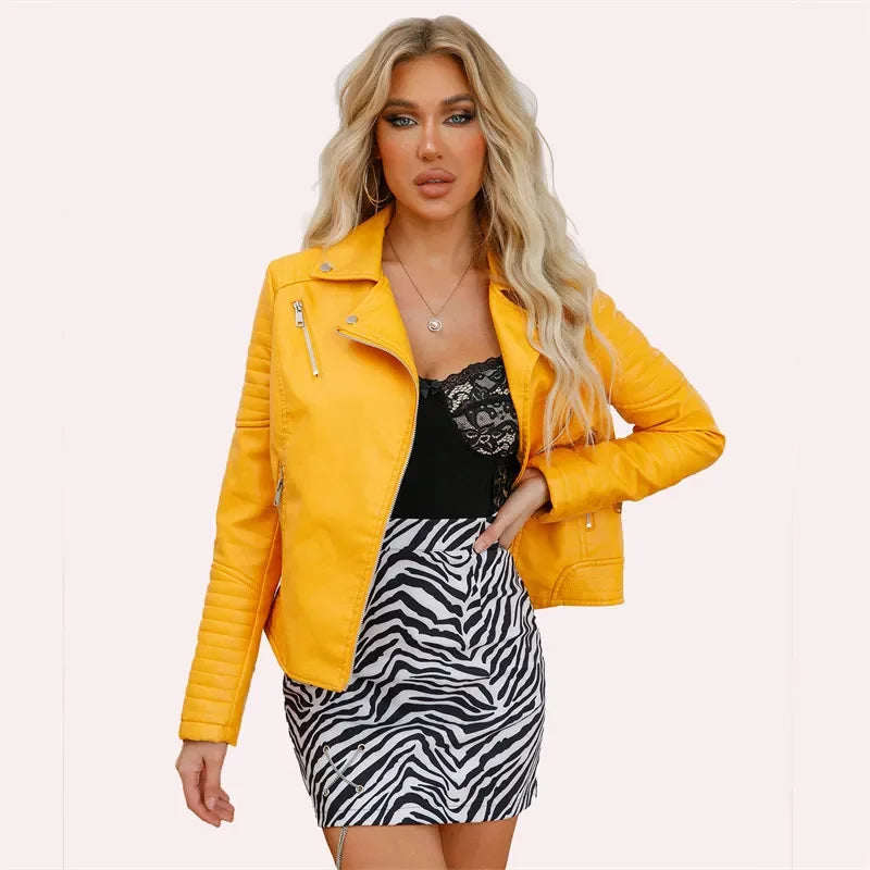 Kara Structured Faux Leather Jacket