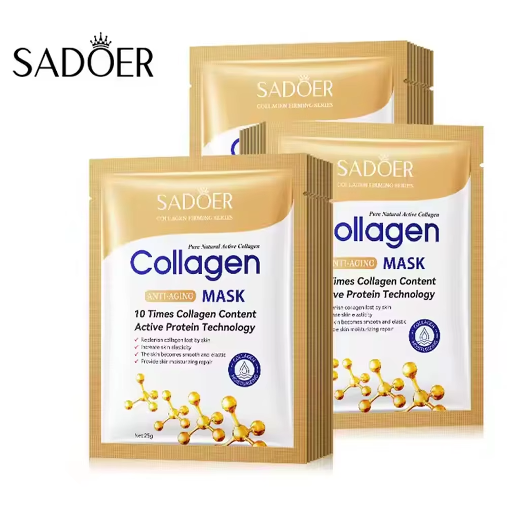 Hydrating Collagen Face Sheet Masks – Deep Moisture Skincare Treatment