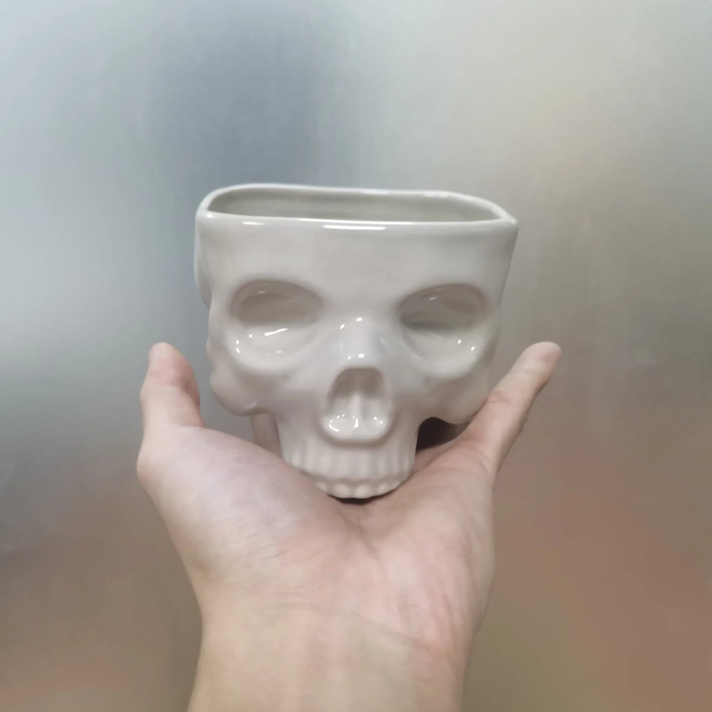 Ceramic Skull Candy Bowl