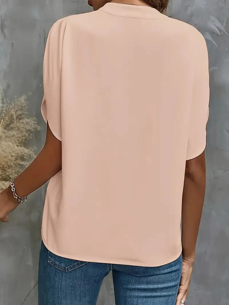 Lucia Silk Drape Blouse