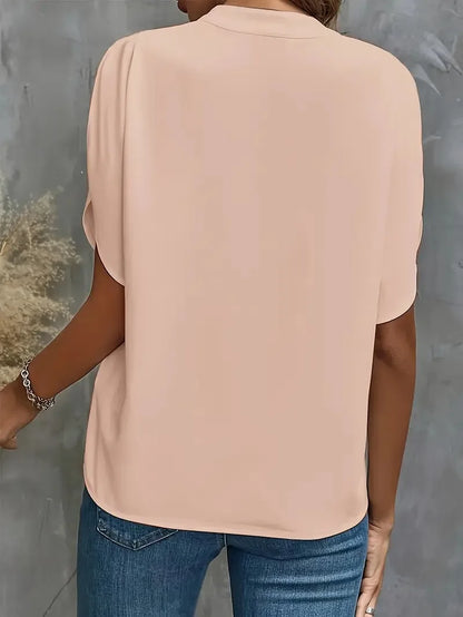 Lucia Silk Drape Blouse