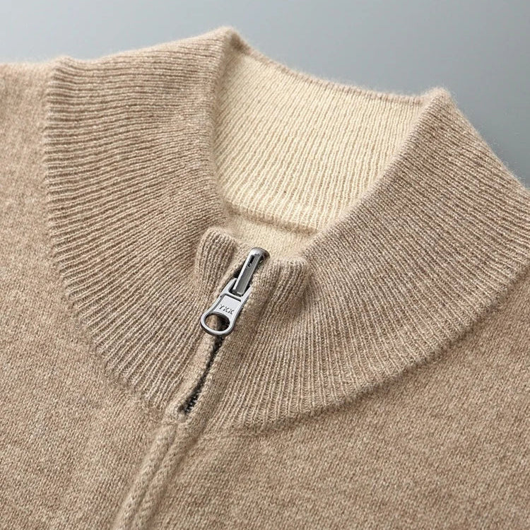 Men’s Andreas Cashmere Blend Zip Cardigan