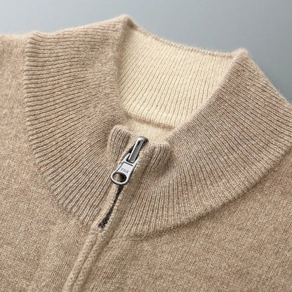 Men’s Andreas Cashmere Blend Zip Cardigan