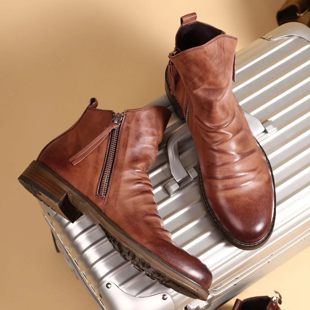 Verona Leather Chelsea Boots