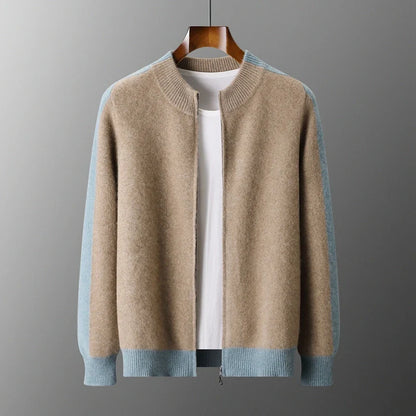 Laren Wool Jacquard Cardigan