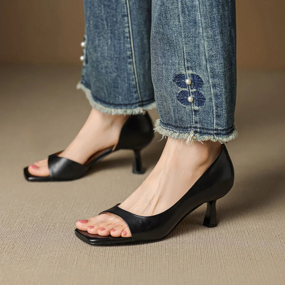 Arabella Chic Leather Heels