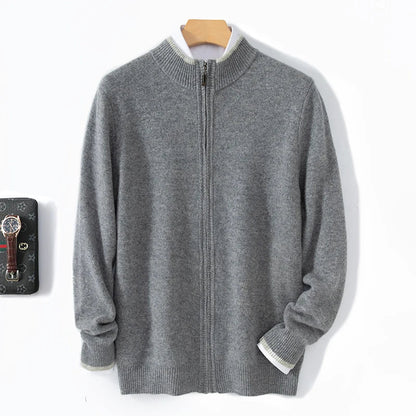 Meriden Wool Zip Cardigan
