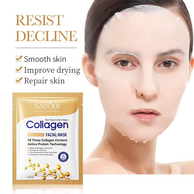 Hydrating Collagen Face Sheet Masks – Deep Moisture Skincare Treatment