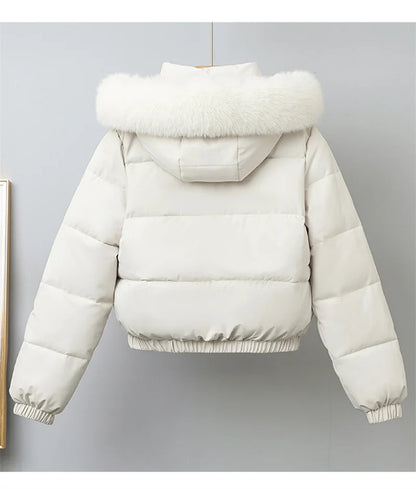Livia Short Padded Fur Collar Jacket