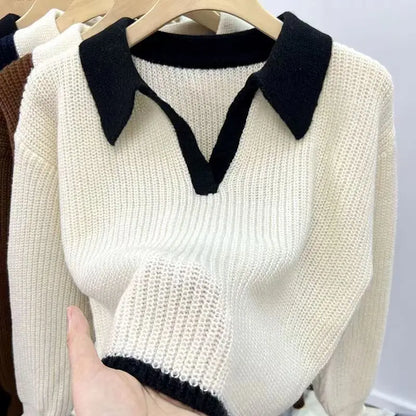 Alina Classic Knit Polo Top