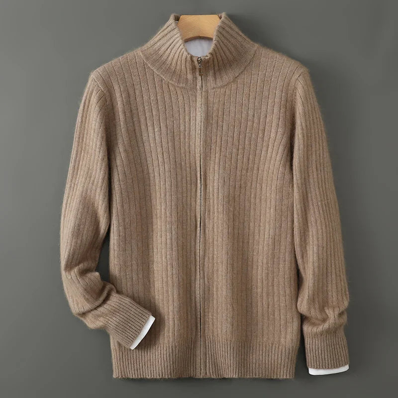Montclair Cashmere Blend Zip Cardigan