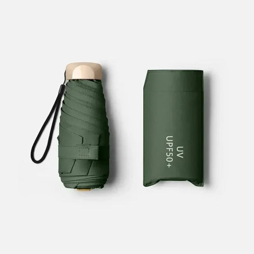 Compact Folding UV Rain Umbrella