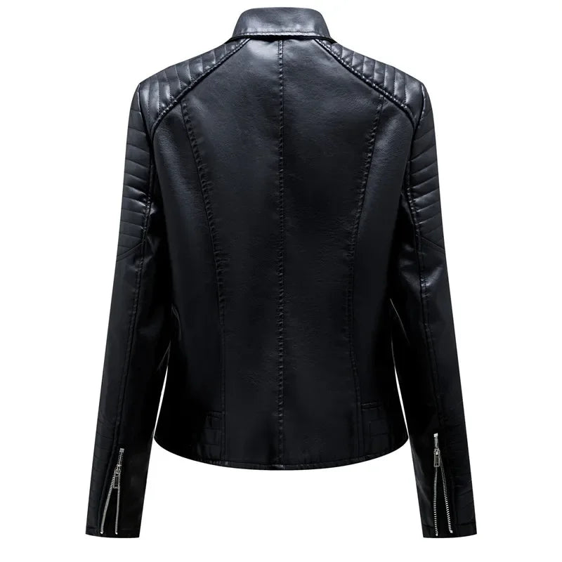 Kara Structured Faux Leather Jacket