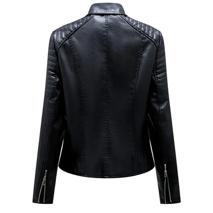 Kara Structured Faux Leather Jacket