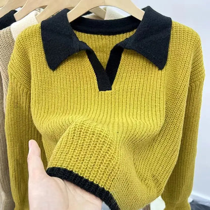 Alina Classic Knit Polo Top