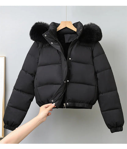 Livia Short Padded Fur Collar Jacket