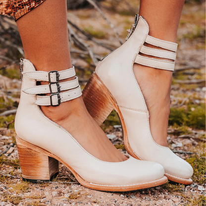 Aubrey Block Heel Ankle Shoes