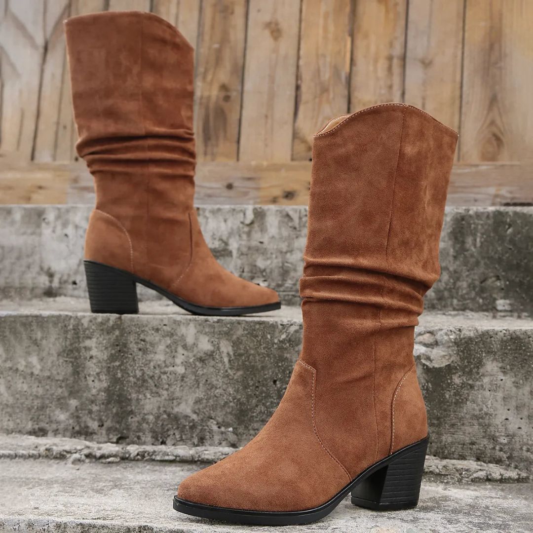 Marina Mid Calf Slouch Boots