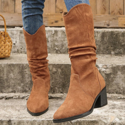Marina Mid Calf Slouch Boots