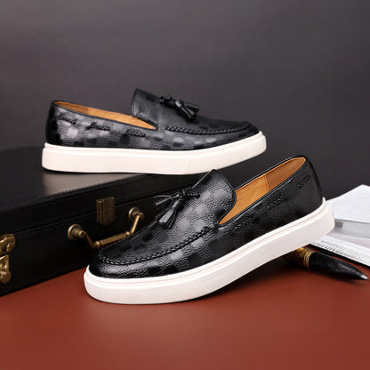 Willow Embossed Texture Loafers