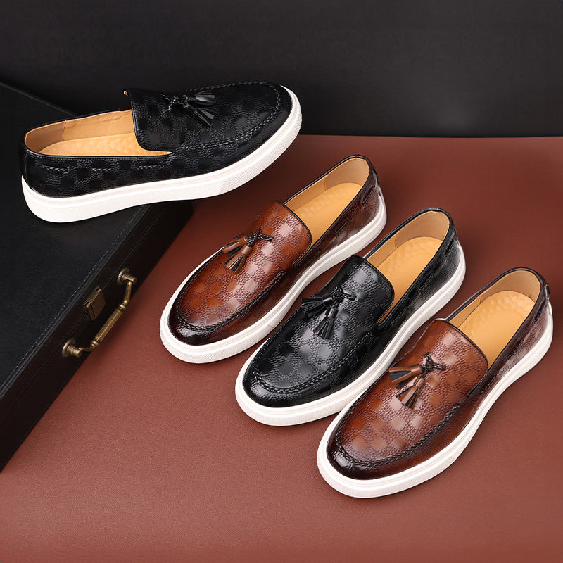 Willow Embossed Texture Loafers