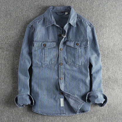 Willow Vintage Striped Denim Shirt