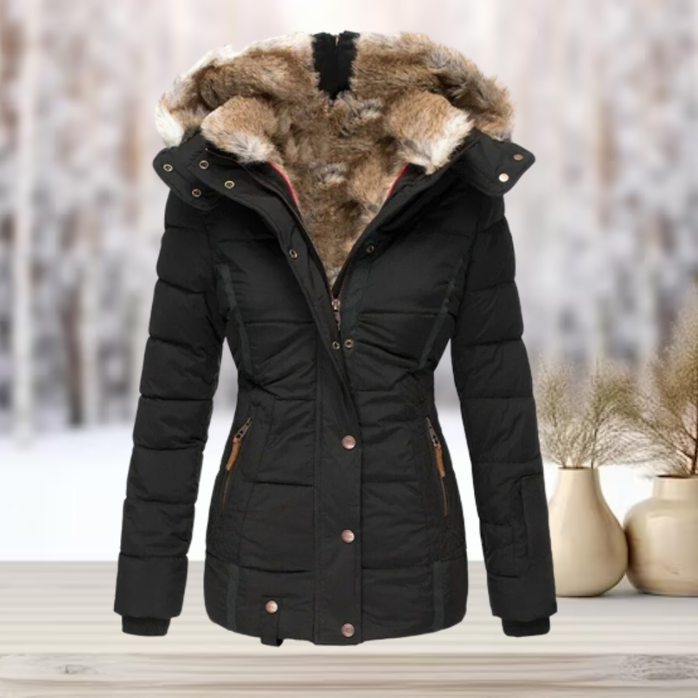 Melisa Hayes Luxe Fur Lined Puffer Jacket