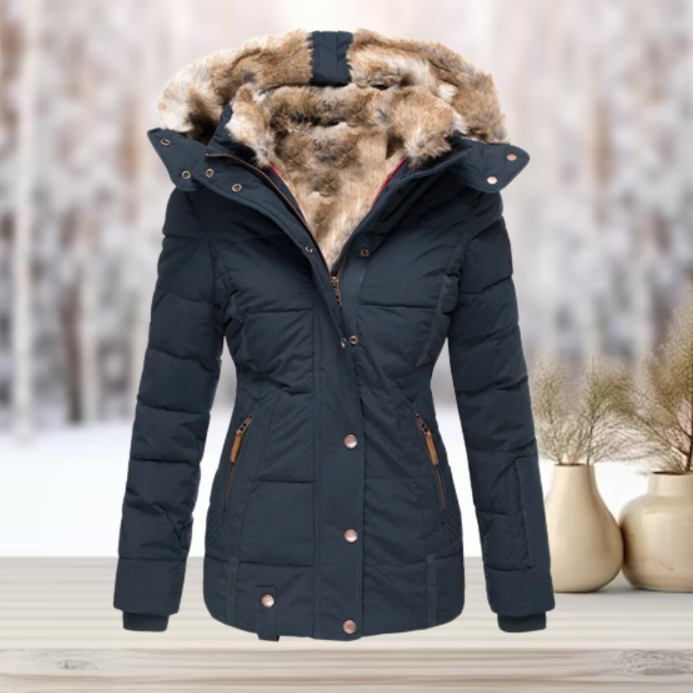 Melisa Hayes Luxe Fur Lined Puffer Jacket