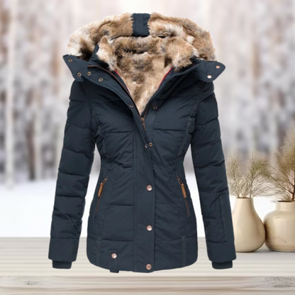 Melisa Hayes Luxe Fur Lined Puffer Jacket