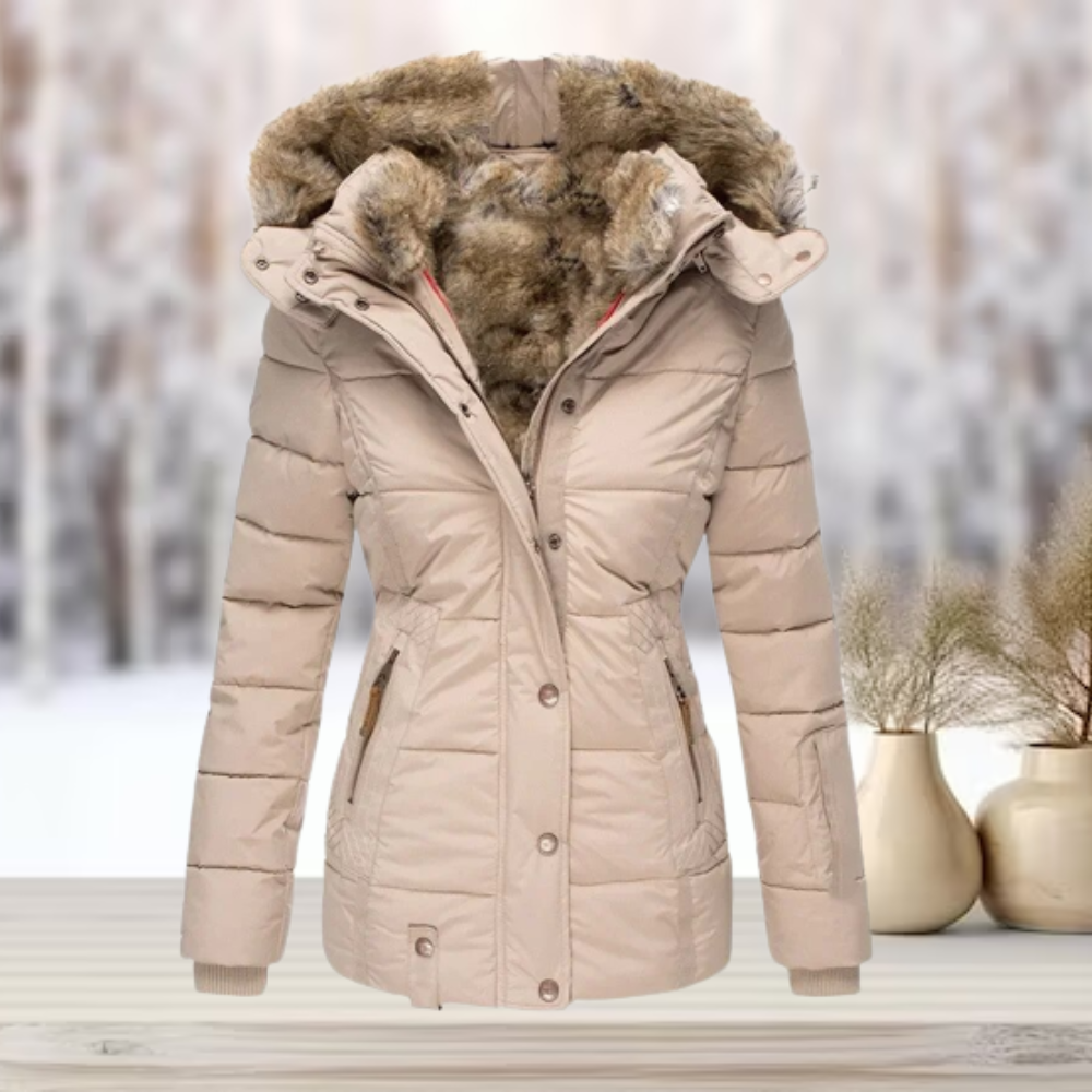 Melisa Hayes Luxe Fur Lined Puffer Jacket