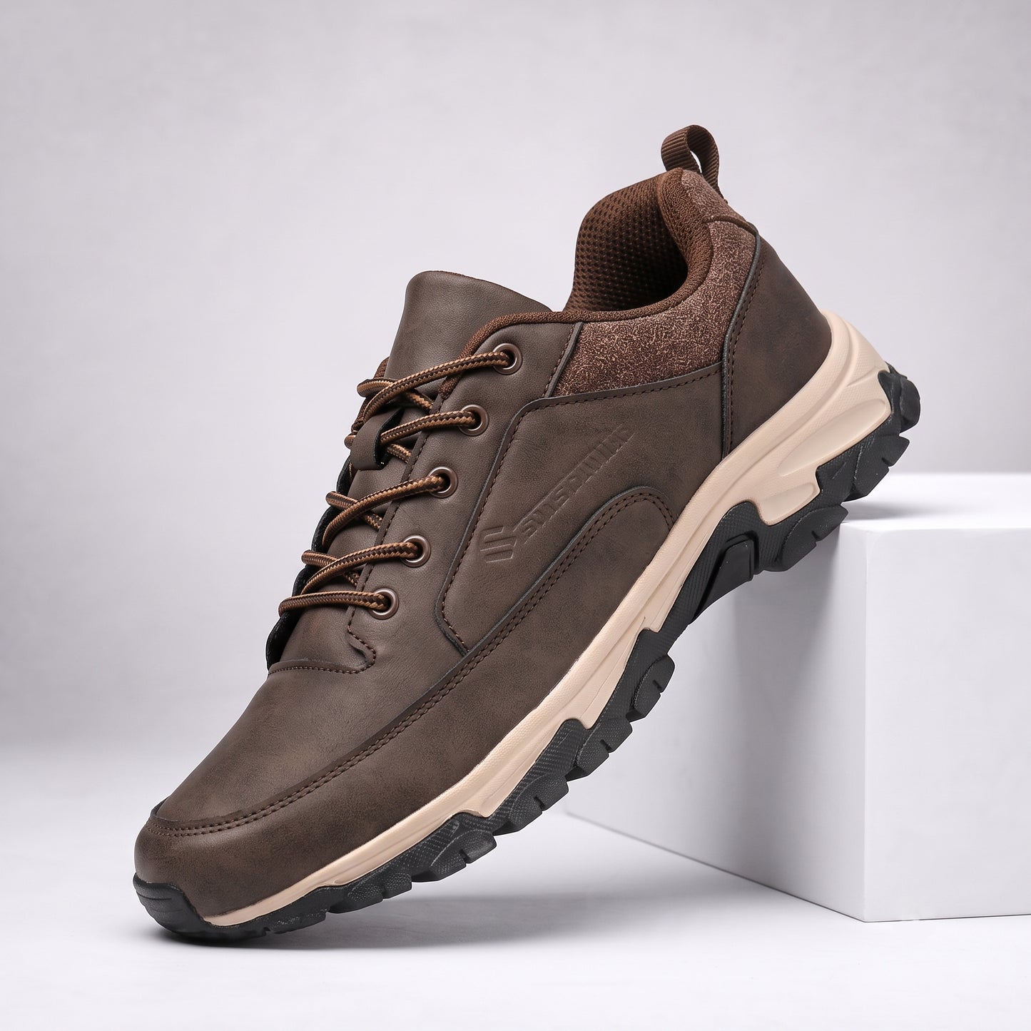 Reid - Men's Genuine Leather Sneakers with Arch Support