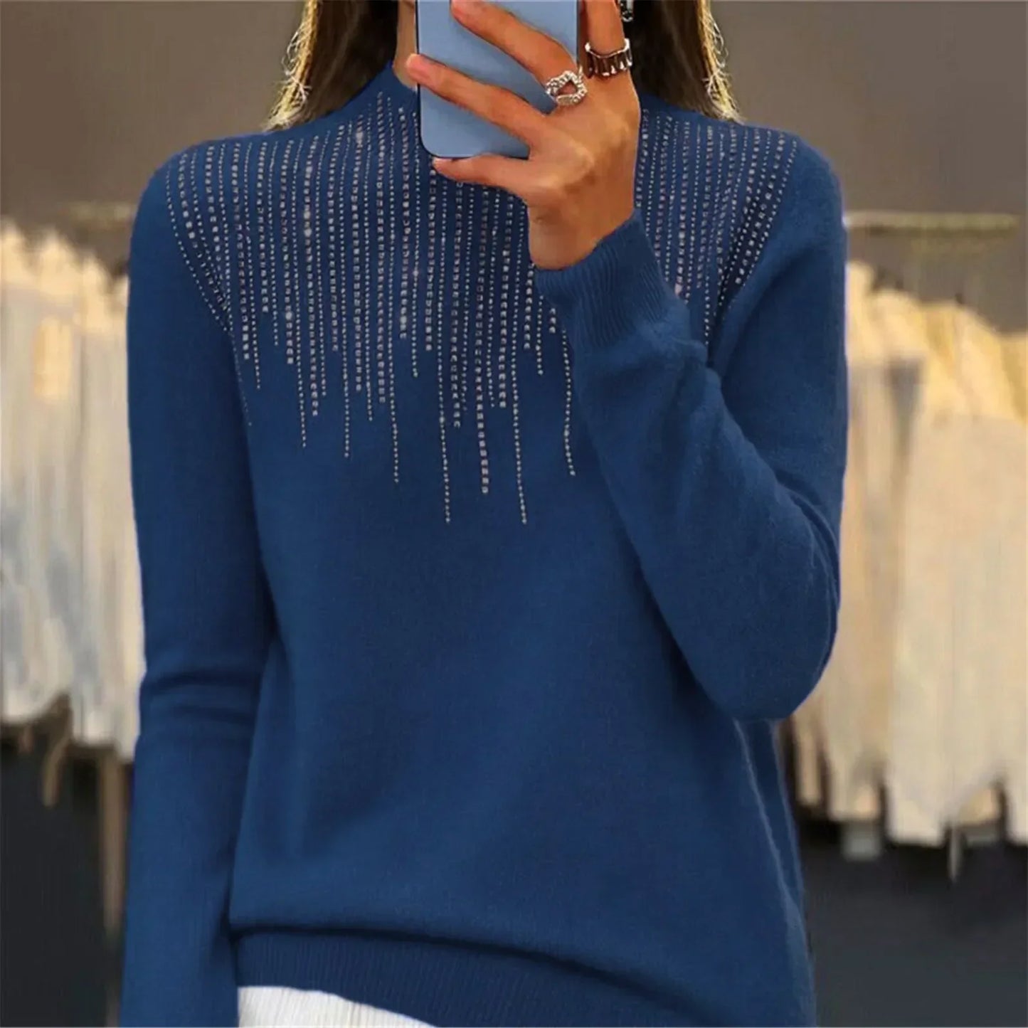 Freda Sequin Knit Sweater