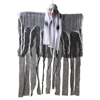 Hanging Ghost Decoration with Skull