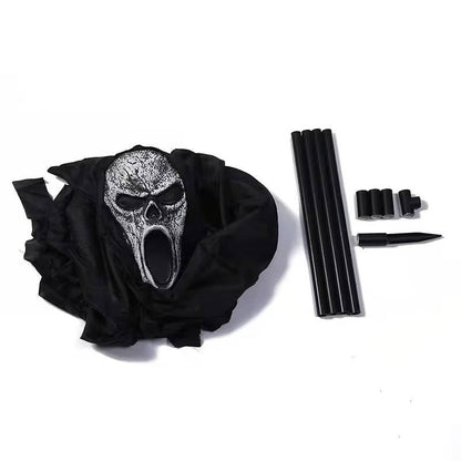Outdoor Hanging Ghost Decoration with Scary Face