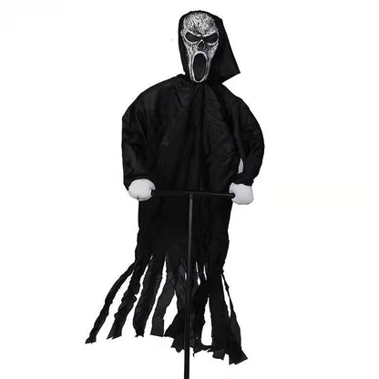 Outdoor Hanging Ghost Decoration with Scary Face
