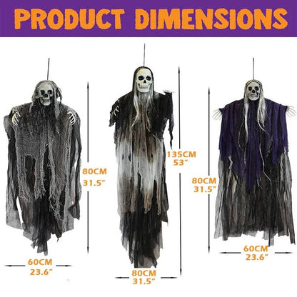 Hanging Grim Reaper Decorations Set of Three