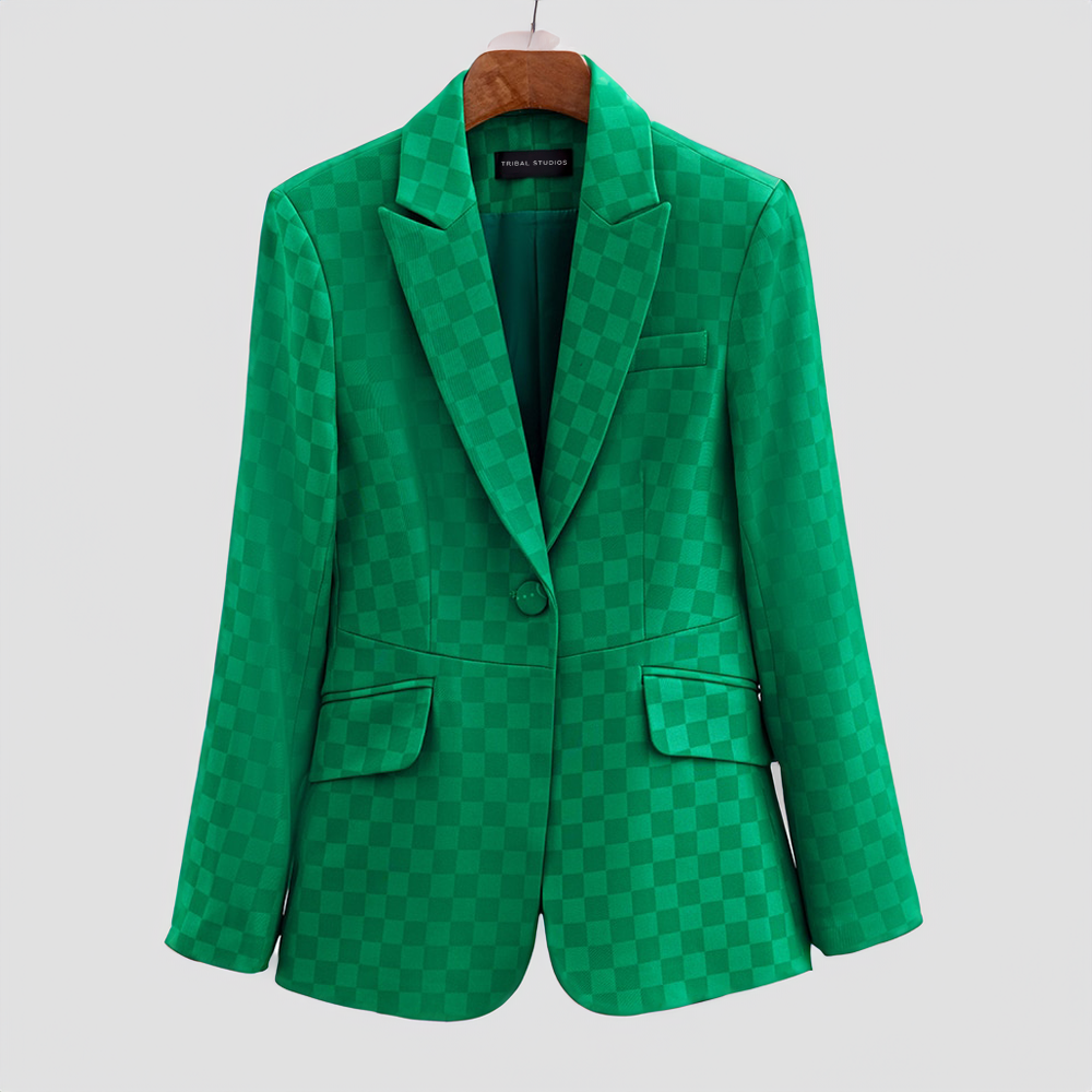 Arlena Plaid Blazer