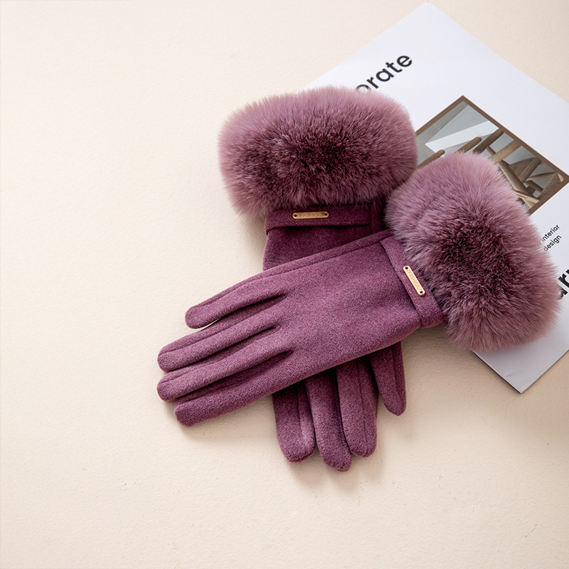 Siena Faux Fur Cashmere Gloves