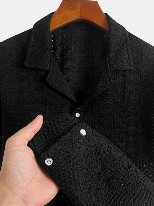 Benson Knit Jacquard Polo