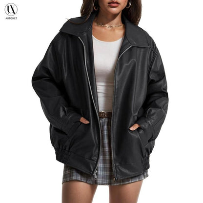 Montero Leather Bomber Jacket