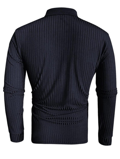 Long Sleeve Muscle Fit Polo